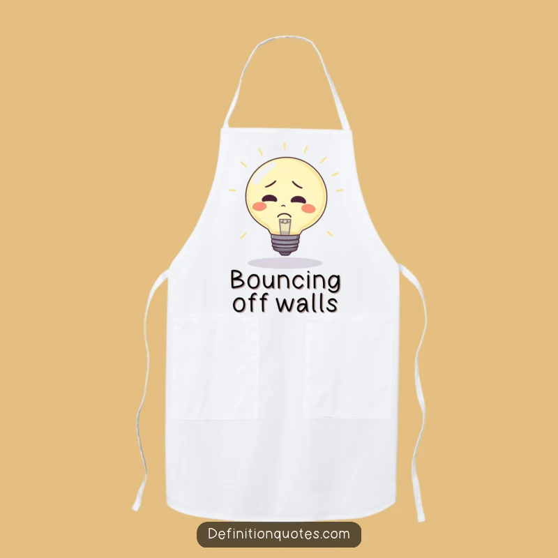 Funny Lightbulb Apron: Bouncy Confusion - Hilarious Kitchen Idea Gift