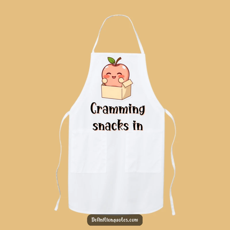 Funny Apple Fitting Box Apron - Hilarious Kitchen Gift
