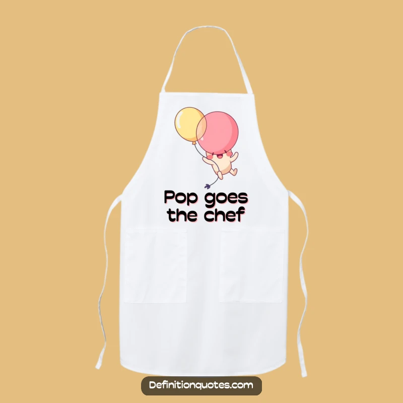 Funny Kawaii Balloon Pop Apron: Cook Up Some Laughs in the Kitchen Hilariously!