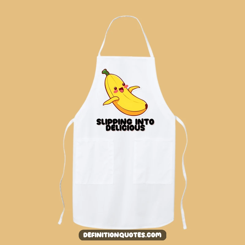 Funny Kawaii Banana Sliding Apron: Add Ecstatic Fun to Your Kitchen Adventures