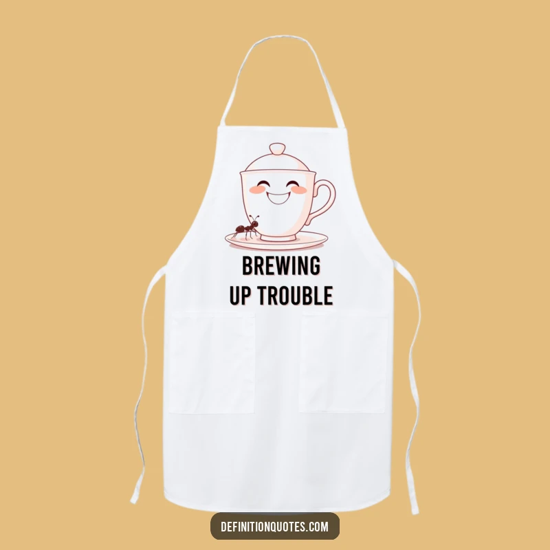 Funny Teacup Ant Apron - Hilarious Kitchen Gift