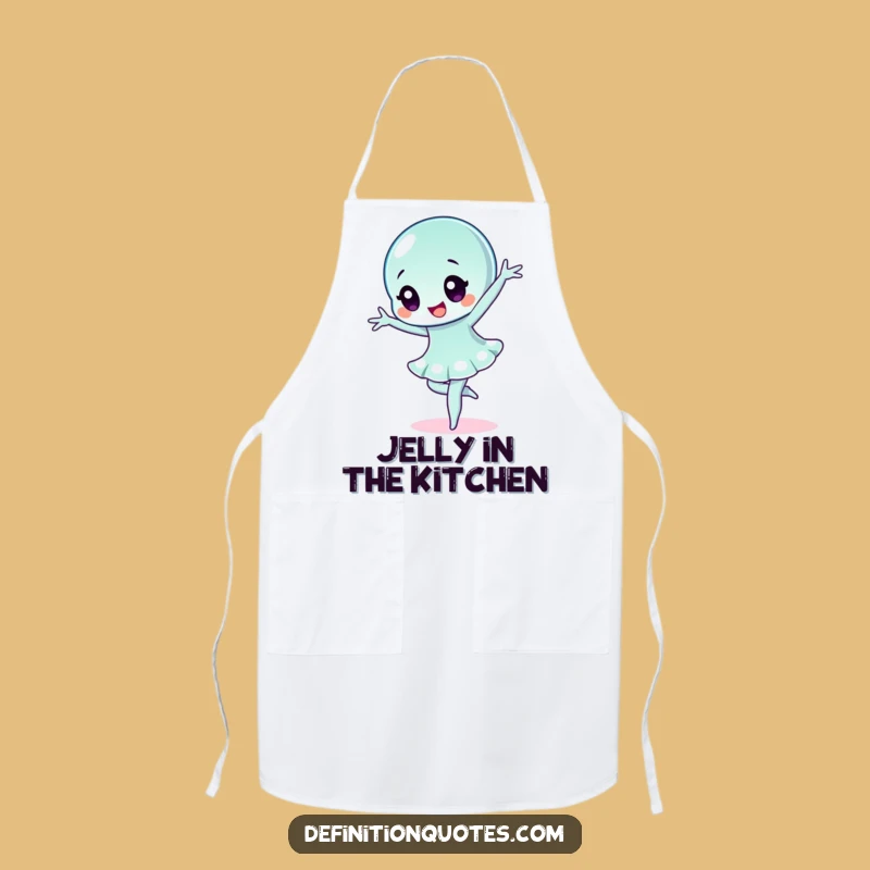 Funny Wobbly Jelly Ballet Apron: Hilarious Character for Kitchen Dance Parties
