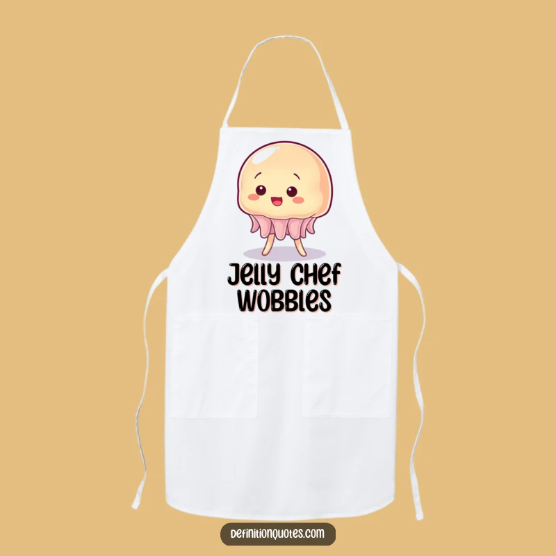 Funny Wobbly Jelly Stand Apron - Kitchen Character Wear for Comedic Cooking