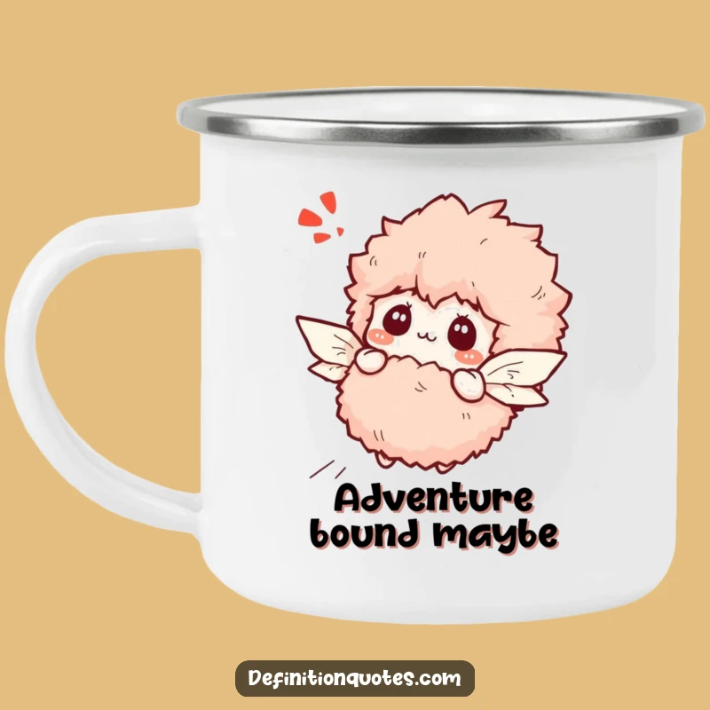 Funny Flying Slipper Camping Mug: Dream Big Under the Stars!