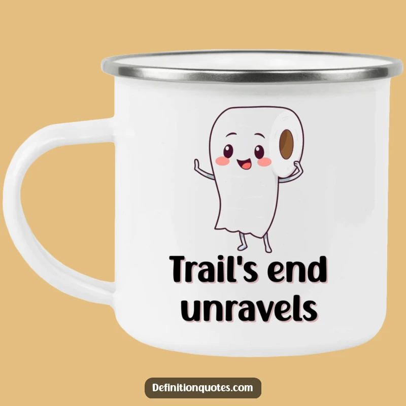 Funny Toilet Paper Roll Camping Mug: Enjoy Drinks with Comical Outdoor Relief