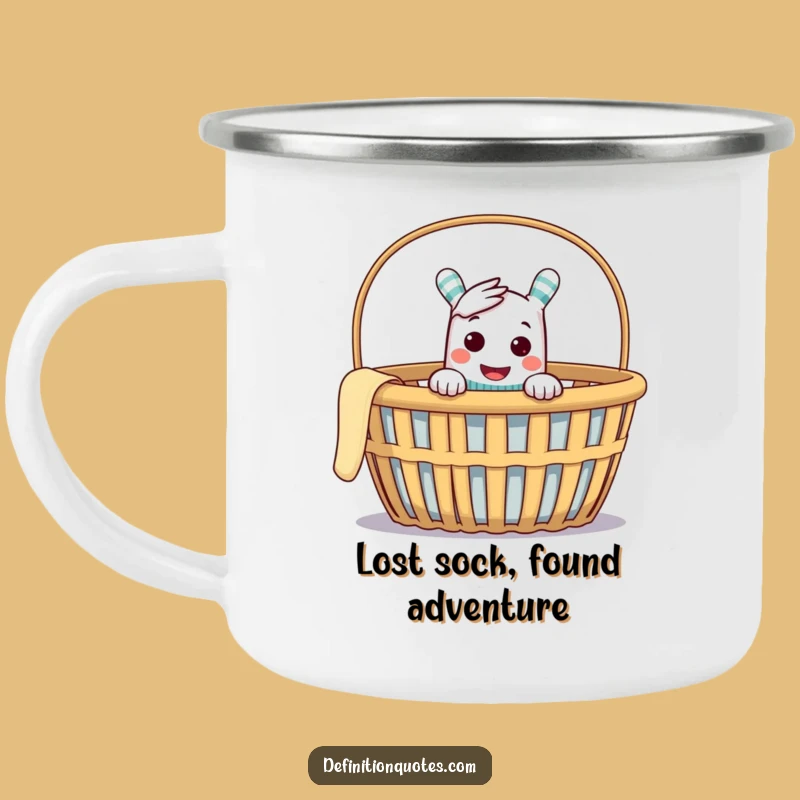 Funny Sock Puppet Camping Mug - Outdoor Mischief Maker Drinkware