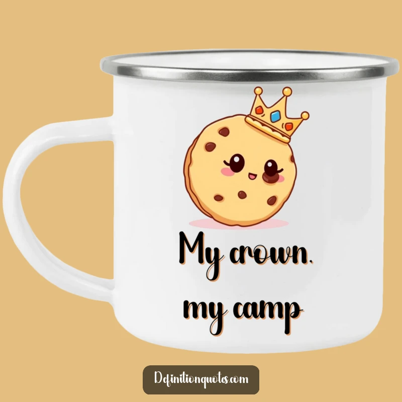 Funny Royal Cookie Camping Mug: Trailblazing Royalty, Outdoor Funny Gift