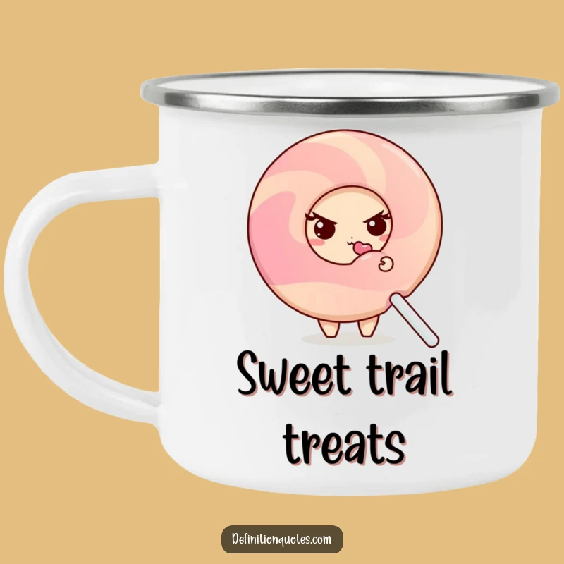 Funny Shy Donut Camping Mug: Hilarious Sweet Treat Adventure Sip