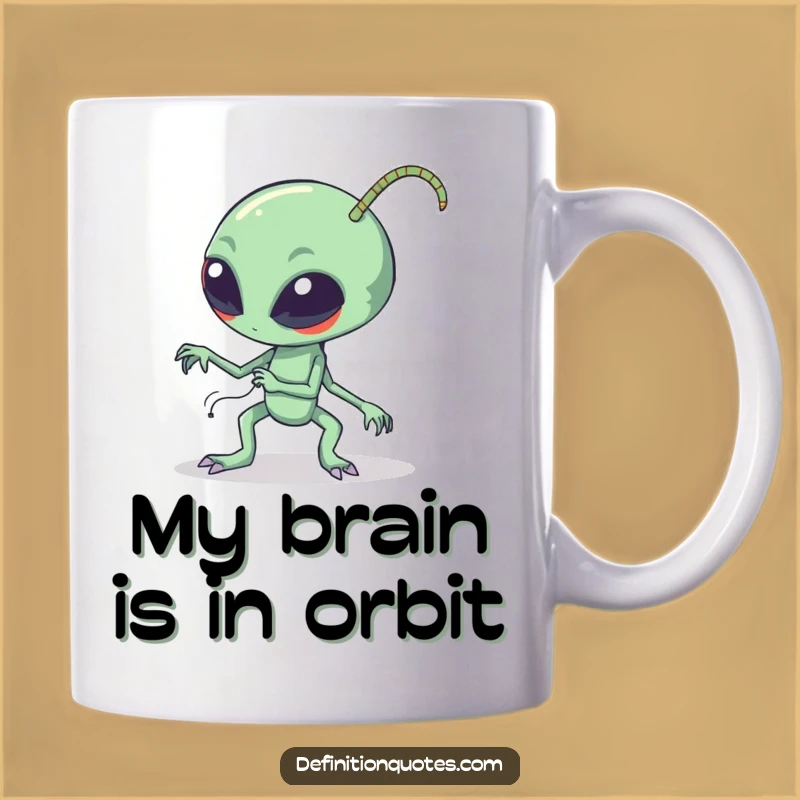 Funny Clumsy Alien Tripping Mug - Hilarious Sci-Fi Character Gift for Space Lovers