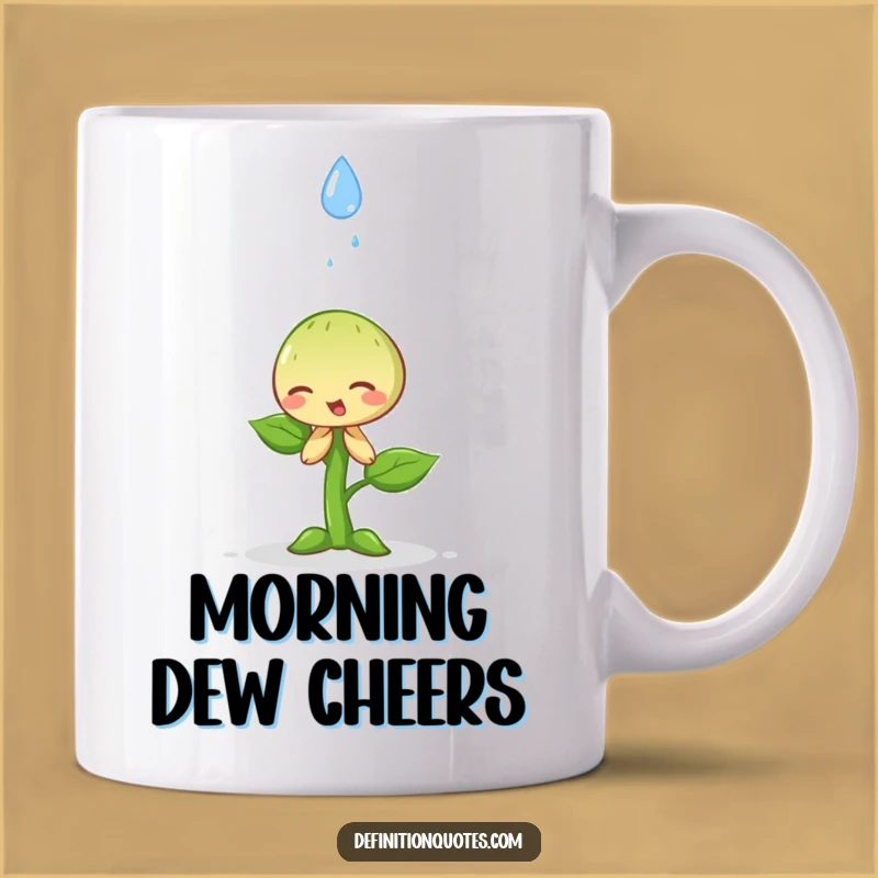 Funny Sprout & Raindrop Mug - Embrace the Dramatic Moments of Life