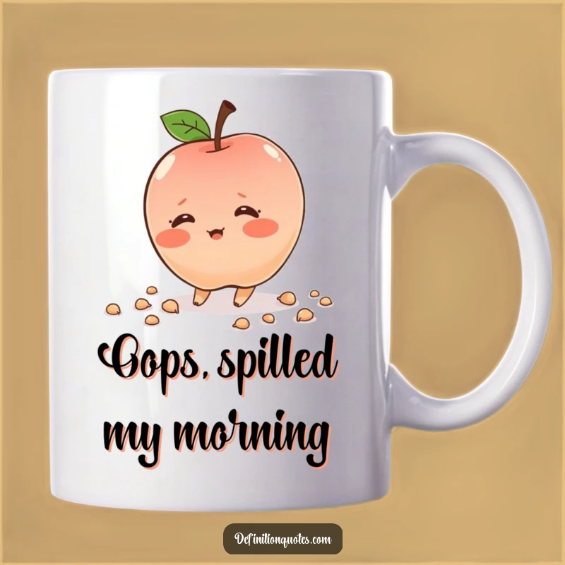 Funny Blushing Apple Mug: A Hilarious Gift for Clumsy Fruit Lovers