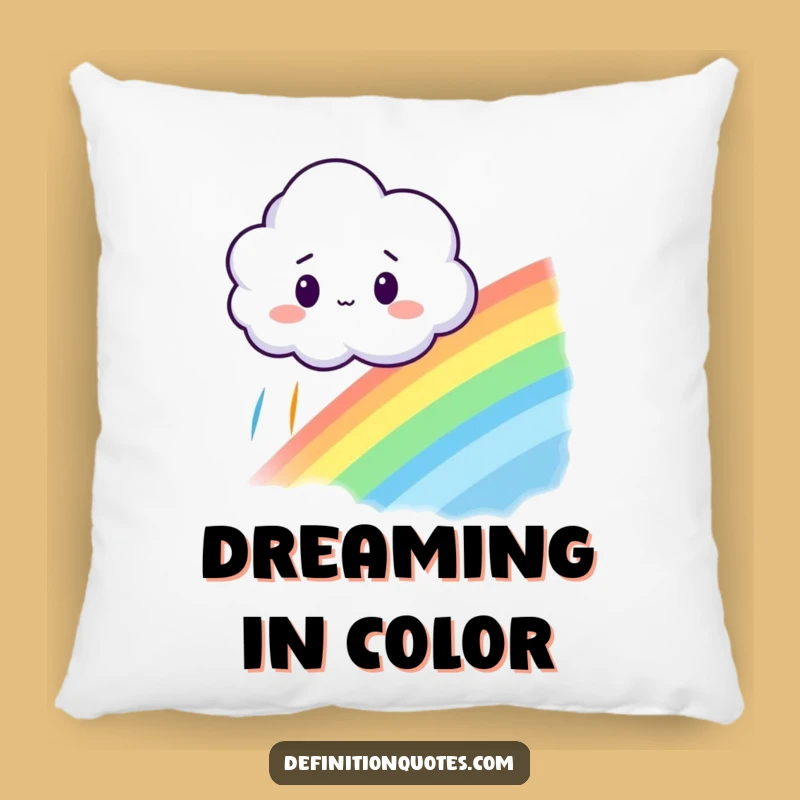 Funny Cloud Rainbow Pillow - Cozy & Whimsical Accent Pillow Gift