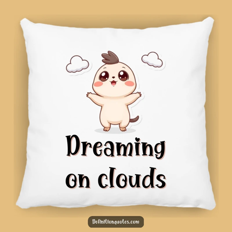 Funny Cloud Juggler Pillow: Soft Googly Eyed Creature Comfort, Ideal Funny Gift