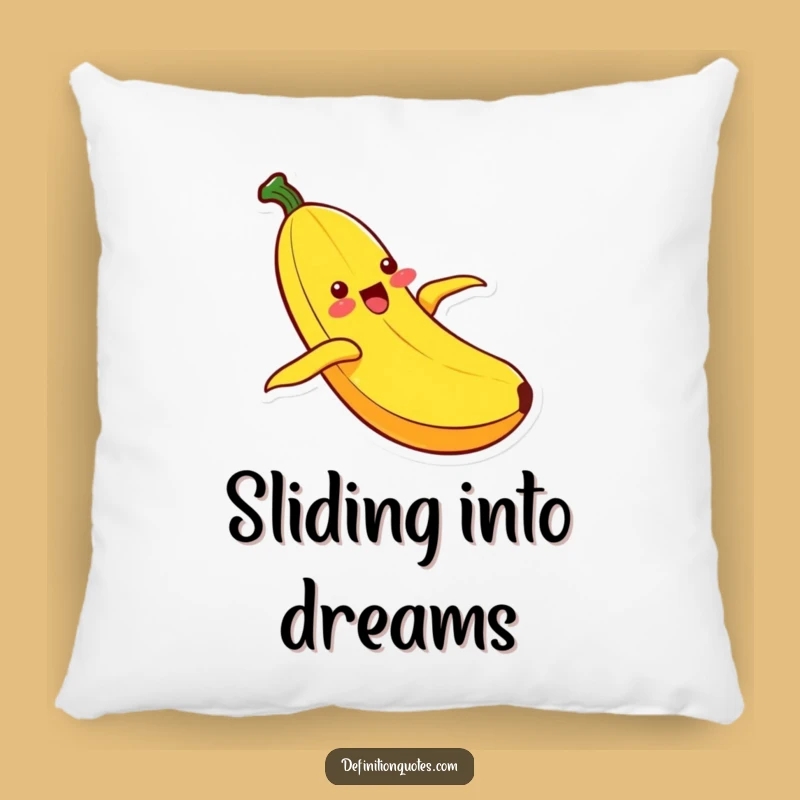 Funny Kawaii Banana Sliding Pillow: Cuddle Up with Pure, Ecstatic Happiness