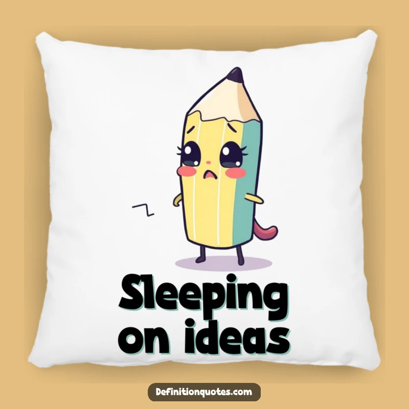 Funny Pencil Anxiety Pillow - Comfy & Creative Support