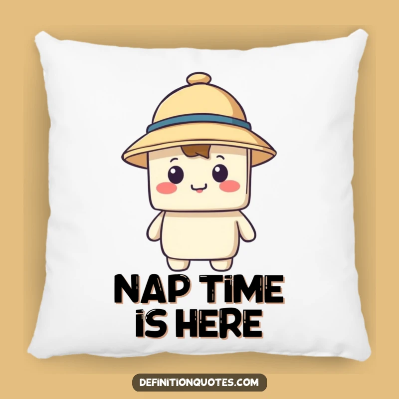 Funny Small Hat Blocky Pillow - Comfy Support for Your Hilarious Headwear!