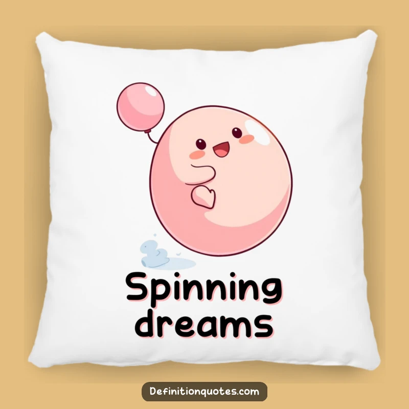 Funny Blob Spinning Top Pillow: Cozy Comfort with Hilarious Wobbles