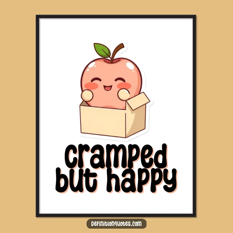 Funny Apple Fitting Box Digital Art - Instant Relatable Gift