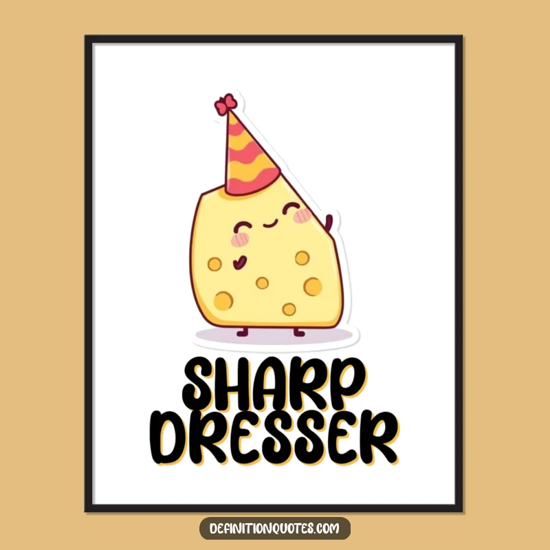 Funny Cheese Hat Digital Art: Printable Decor for Instant Cheesy Celebration