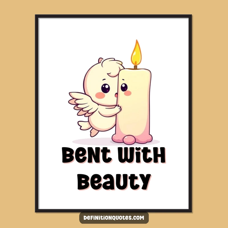 Funny Rainbow Bump Winged Digital Art - Instant Magic for Your Walls!