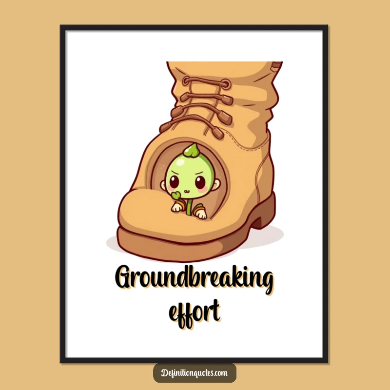 Funny Sprout vs Acorn Digital Art: Inspirational Decor for Your Walls