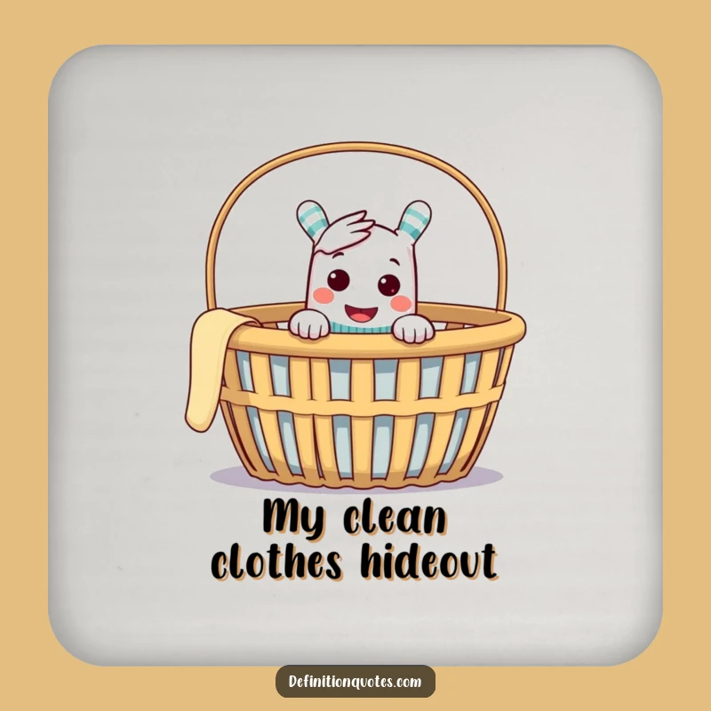 Funny Sock Puppet Drink Coaster - Protect Surfaces with Mischief