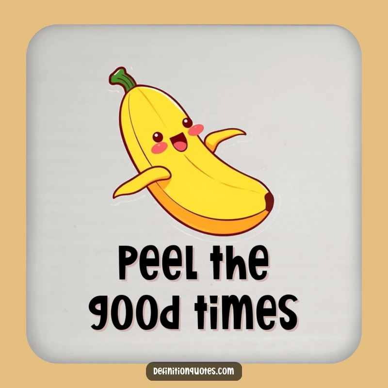 Funny Kawaii Banana Sliding Coaster: Protect Surfaces with Ecstatic Fun