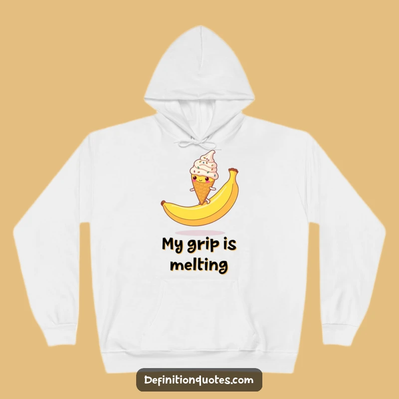 Funny Ice Cream Cone Hoodie: Cozy Sprinkled Character Slip Warm Funny Gift