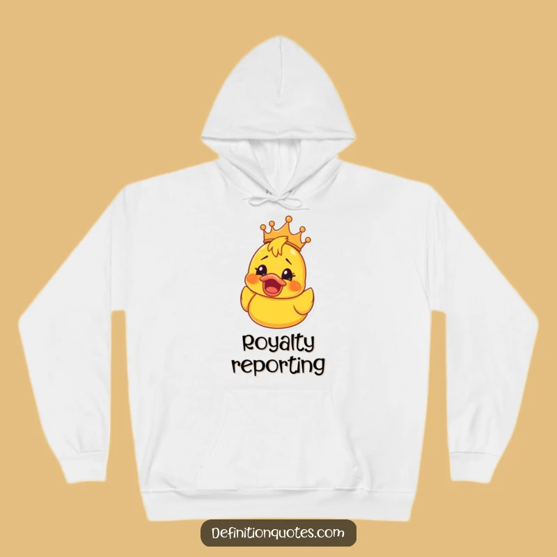 Funny Rubber Ducky Crown Hoodie: Shocked Joy Comfort, Warm Gift