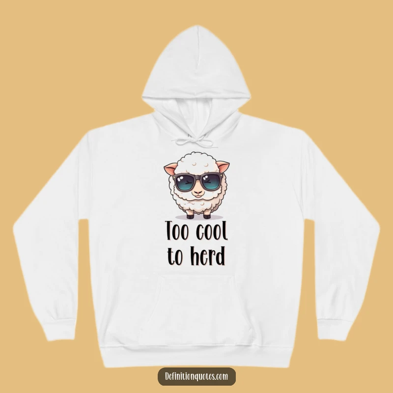 Funny Sheep Sunglasses Hoodie: Cozy Up with Farmyard Fun
