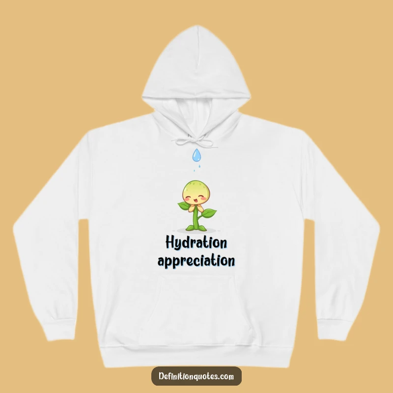 Funny Sprout & Raindrop Hoodie - Cozy Up with Humble Dramatics