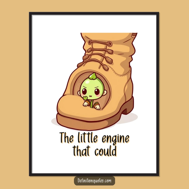 Inspirational Free Printable Sprout Wall Art - Determined Seedling Downloadable Decor Gift