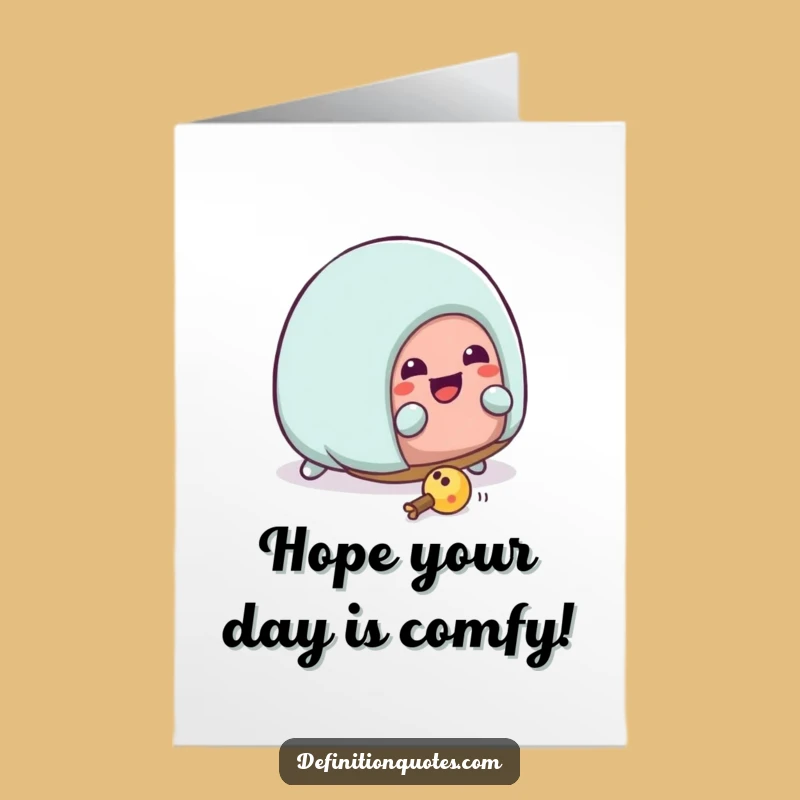 Free Printable Funny Birthday Card: Kawaii Slipper Tripping DIY Gift