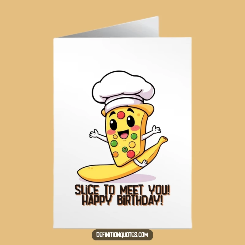 Funny Free Printable Pizza Chef Birthday Card - Hilarious Downloadable Greeting for a Slippery Celebration
