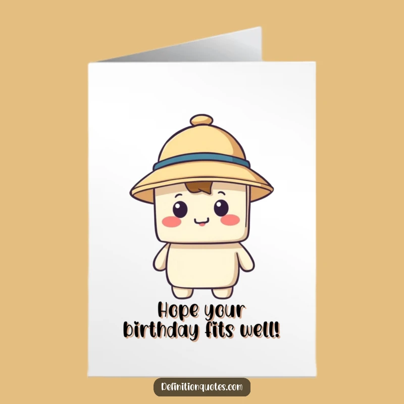 Free Printable Birthday Card: Tiny Hat Trouble, Funny Downloadable Gift