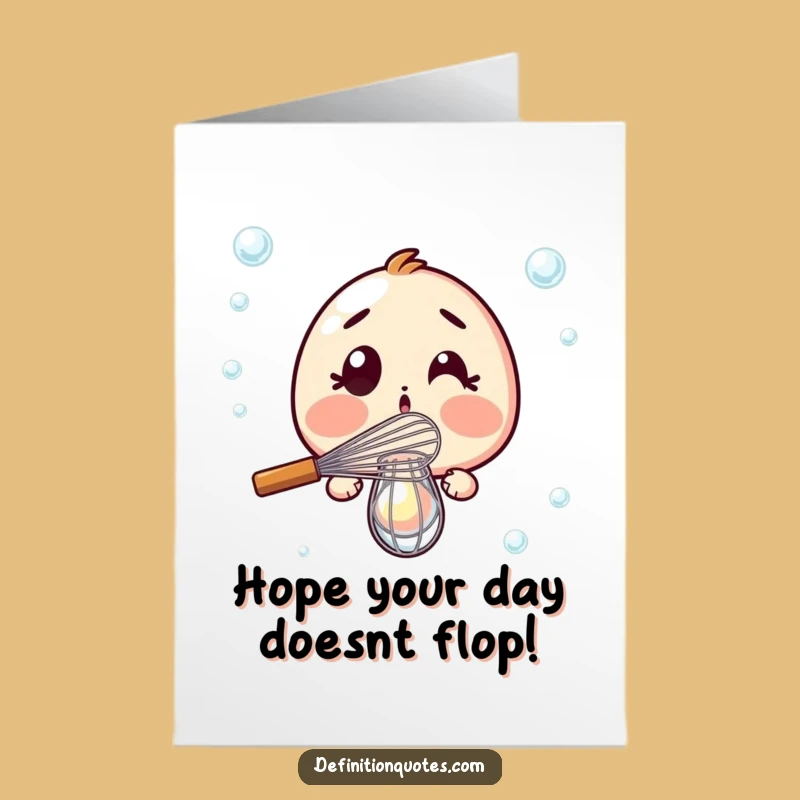 Free Printable Birthday Card: Whisk Fail! Funny Kitchen Humor - Downloadable Gift!