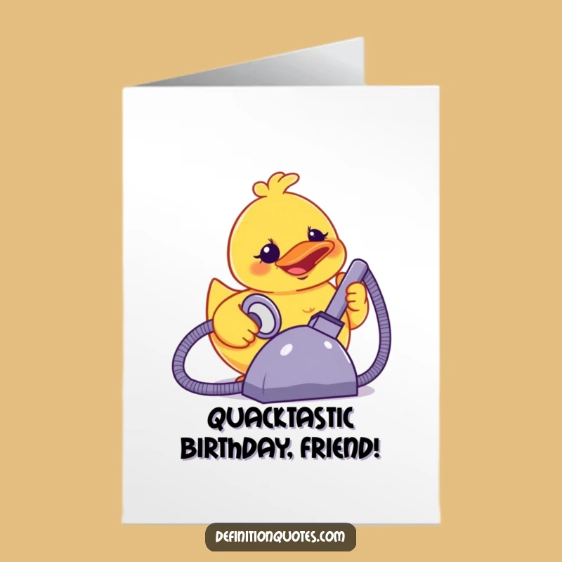Funny Duck Birthday Card: Free Printable Downloadable Greeting for a Wild Ride
