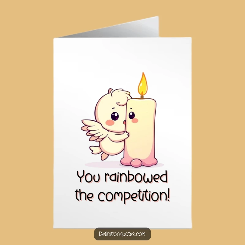 Free Printable Congrats Card: Rainbow Impact Joy, Funny Downloadable Gift