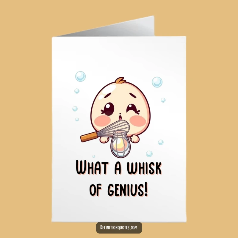Free Printable Congrats Card: Whisk Fail Success! Funny Downloadable Gift!