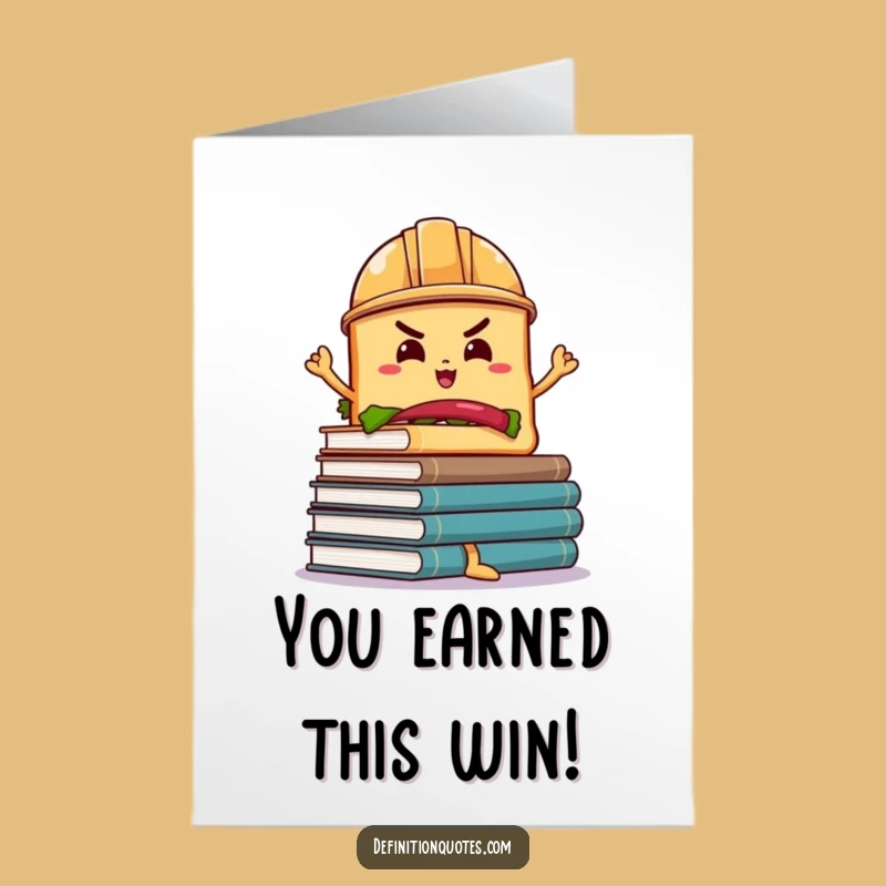 Free Printable Congrats Card: Sandwich Triumphs! - Downloadable Ambitious Gift