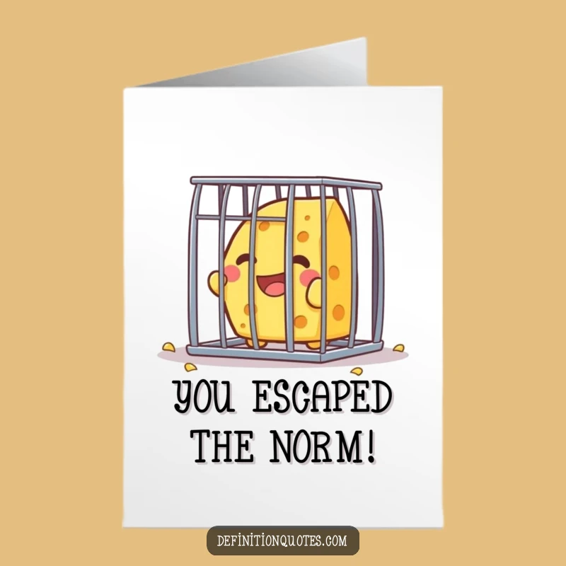 Free Printable Congrats Card: Cheese Freedom, Funny Downloadable Gift
