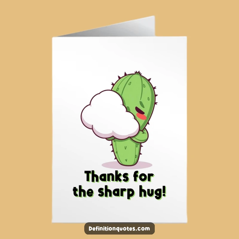 Free Printable Thank You Card: Prickly Thanks, Funny Downloadable Gift