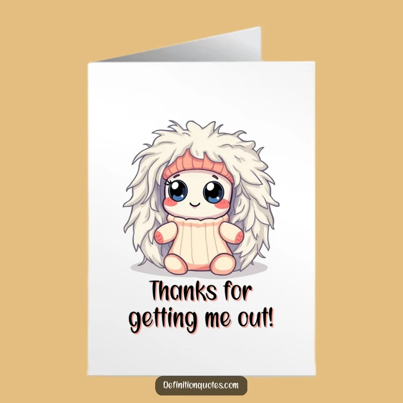Free Printable Thank You Card: Sock’s Linty Escape, Funny Downloadable Gift
