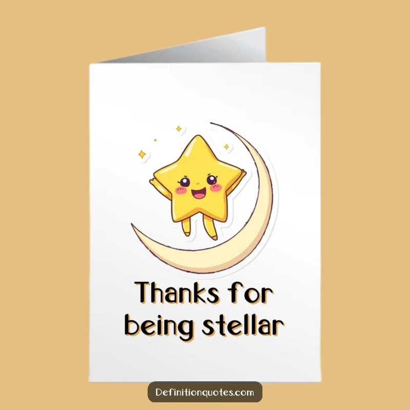 Free Printable Thank You Card: Starry Dance, Joyful DIY Downloadable Gift