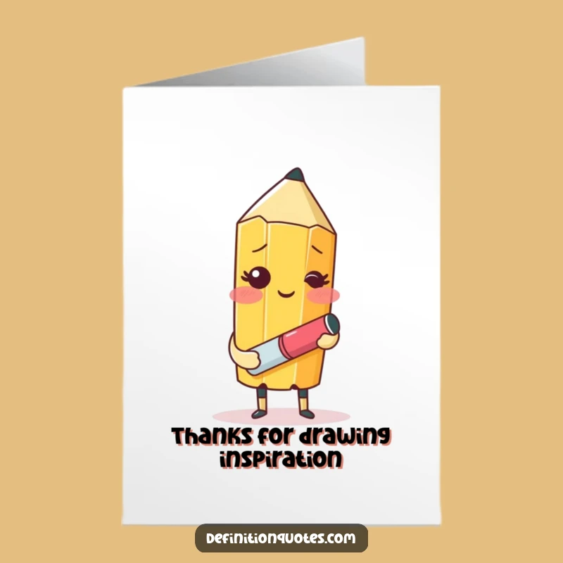 Free Printable Thank You Card: Funny Pencil Art, Hilarious DIY Downloadable Gift