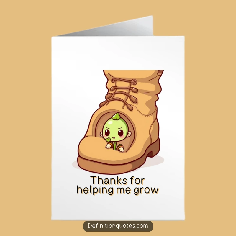 Inspirational Free Printable Sprout Card - Determined Seedling Thank You Downloadable Gift