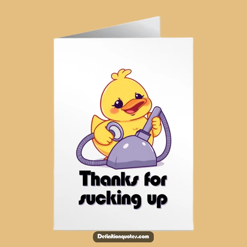 Free Printable Duck Thank You Card: Adorable and Funny Downloadable Greeting