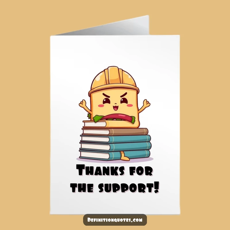 Free Printable Thank You Card: Sandwich Effort - Downloadable Funny Gift