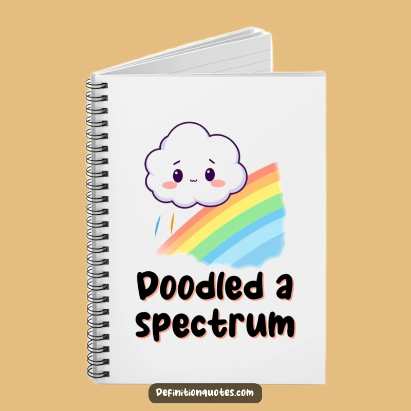 Funny Cloud Rainbow Notebook - Whimsical Journal for Surprise Ideas, Great Gift