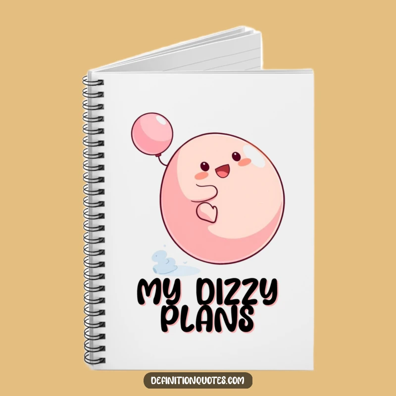 Funny Blob Spinning Top Notebook: Jot Down Ideas with Dizzy Flair